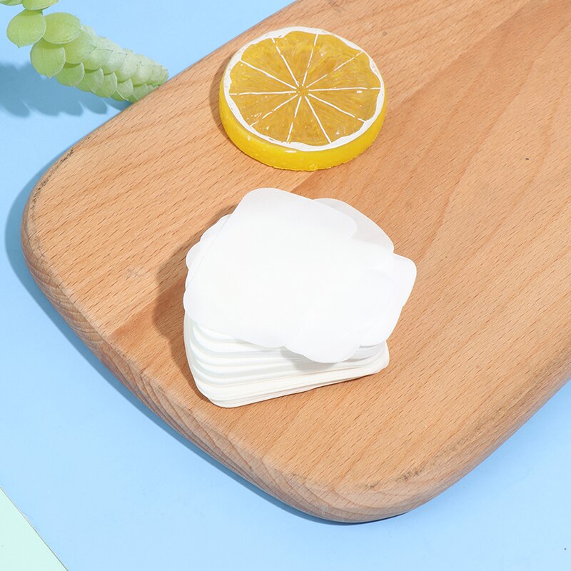 100Pcs 5.6*3.6cm Disinfecting Paper Soaps Washing Hand Mini Disposable Scented Slice Sheets Foaming Soap Case Paper