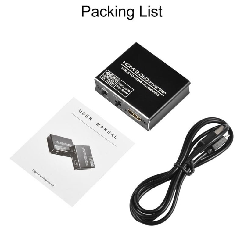 18G Bps High Speed Extractor Adapter Voor Home Theater Conferentie Ondersteunt Tot 4K X 2K @ 60Hz Rgb4:4