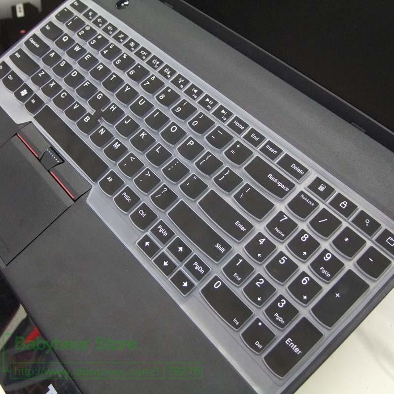 Silicone Keyboard Cover for Lenovo Thinkpad W540 W541 W550 L560 L570 T550 T560 P50 P50s P70 P71| 15.6" E540 E555 E560 E565: black