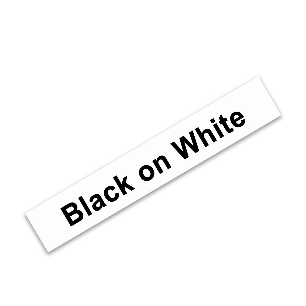 6/9/12/18/24mm TZe-White-Tape tzeS231 zS221 TzS211 zS241 TzS251 Strong Adhesive Label Compatible for Brother P-touch Label Maker: Black on White / 12mm