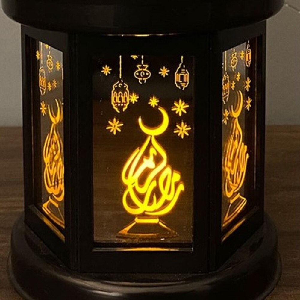 Led Lantaarn Lichten Eid Mubarak Ornamenten Ramadan Sfeer Lamp Eid Ramadan Home Party Decoratie Plastic Lantaarn Decoratie