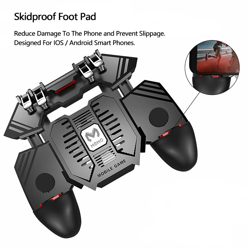 AK77 Game Gamepad Voor Mobiele Telefoon Shooter Trigger Fire Knop Controller Joystick Metalen Trigger Pubg Mobiele Shooter Joystick