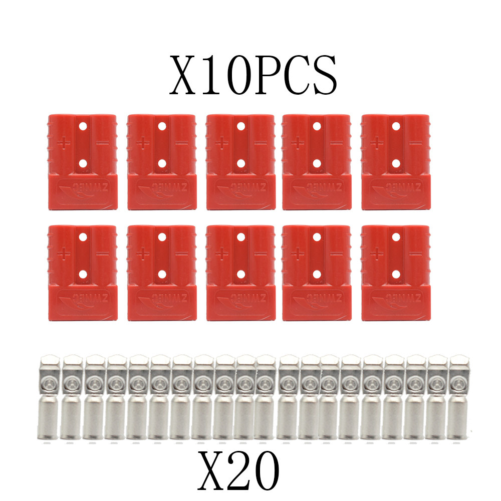 6PCS/10PCS 50A Quick Plug Battery Charging Connector Style Plug Connectors DC Power Tool Motorcycle Socket Adapter Accessories: MULTI