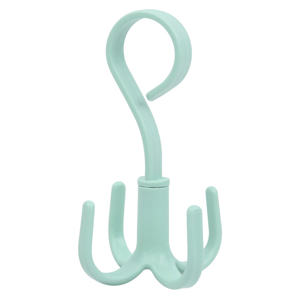 4pcs Hangers for Clothes Space Saving Bag Holder Wardrobes Handbag Rack 360 Degrees Rotating Hook Wall Hooks for Kitchen Bedroom: Green