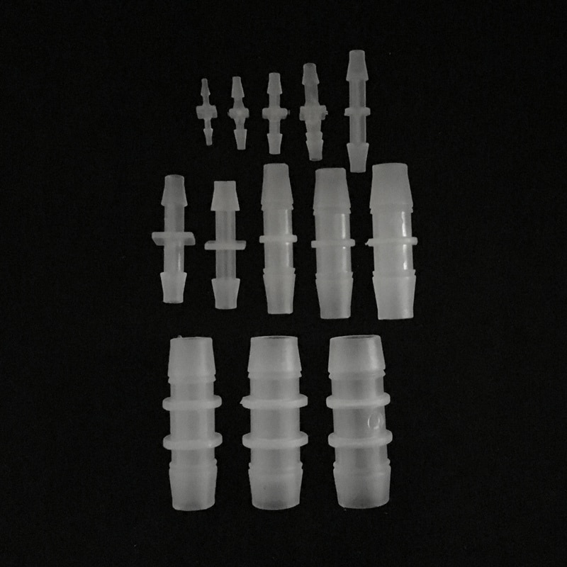 Raccordi per tubi flessibili per irrigazione da giardino con connettori diritti in plastica da 5 pz/pacco 1.6mm-15.8mm