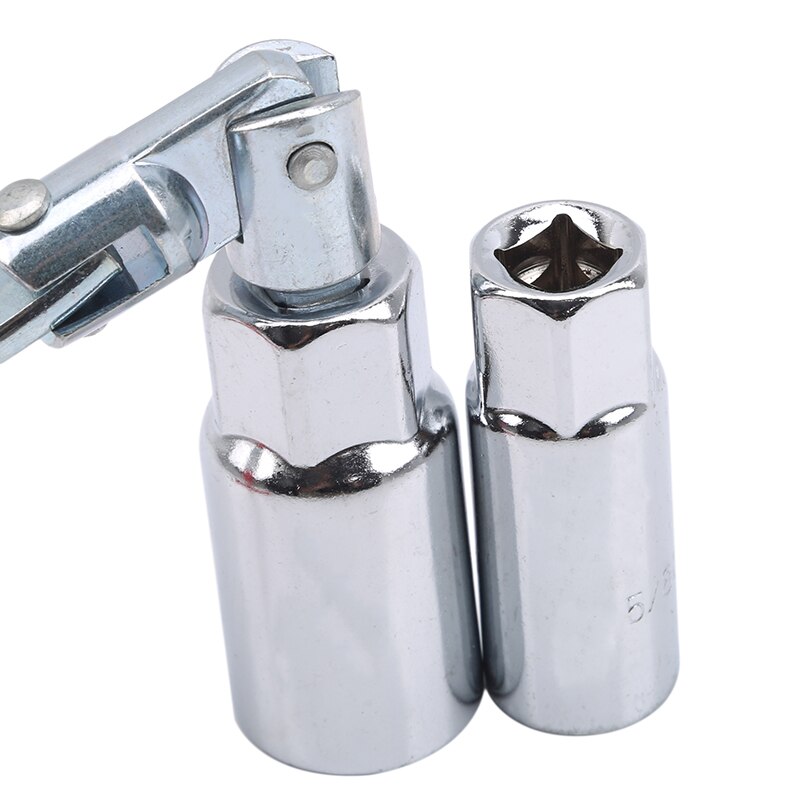 Spark Plug Removal Tool 16Mm 21Mm Flexible Spanner Socket 4-17T Handle T Bar