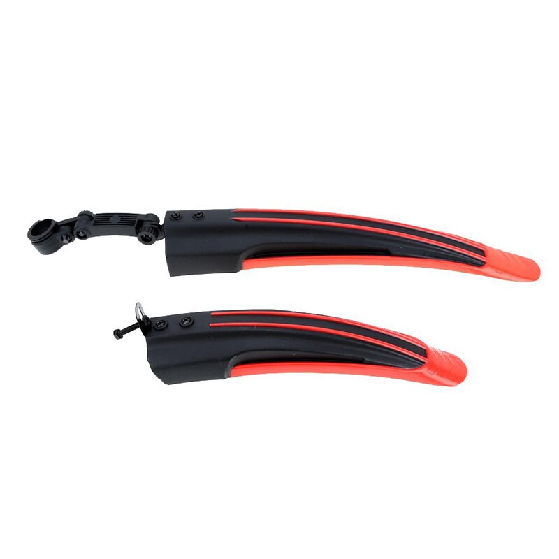 Spatbord Voor Mtb Racefiets Voor-en Achterkant Spatbord Plastic: Red