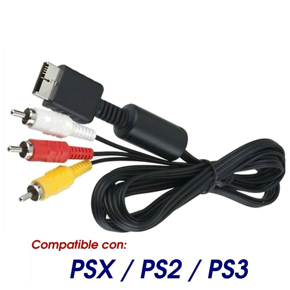 Video Kabel Voor Sony Play Station 1 2 3 Psx PS1 PS2 PS3 Av Tv Audio Rca 3RCA Ref2093