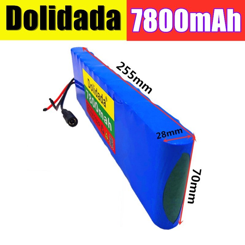 Akumulator 24V 7S2P 29.4V 7800mAh akumulator litowo-jonowy z 20A zbalansowany BMS robić skutera elektrycznego wózek inwalidzki napędzany + ładowarka