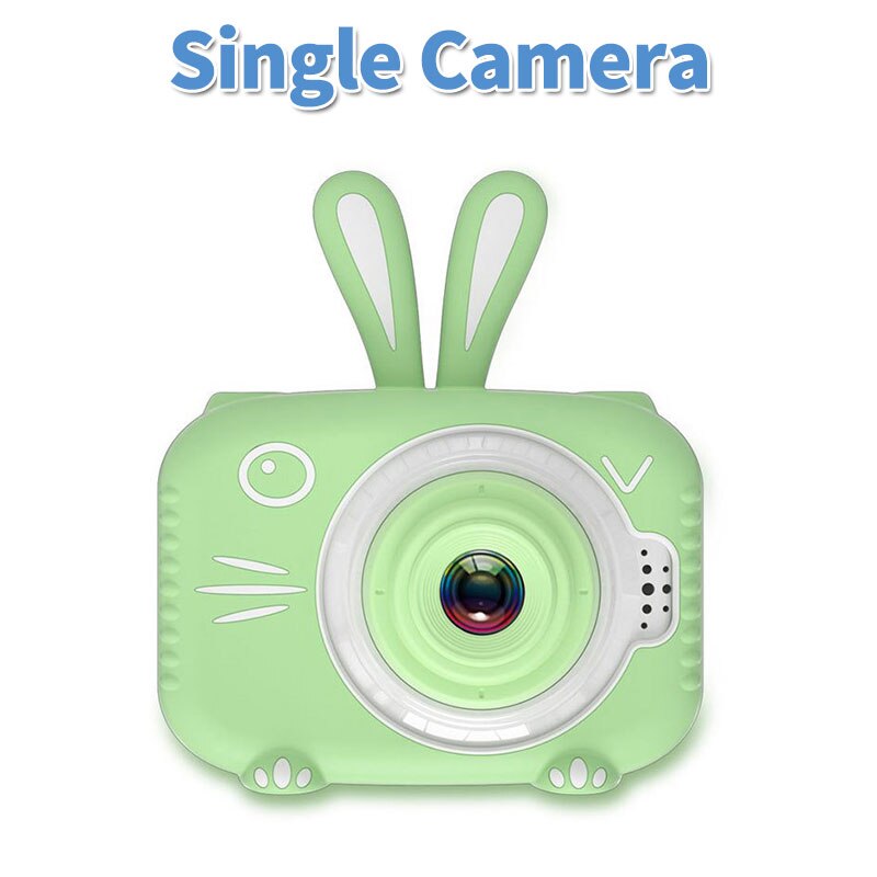 Kinderen Digitale Camera Hd Cartoon Kids Camera Video Camcorder 2.0 Inch 20MP 1080P Foto Camera Speelgoed Voor Meisjes verjaardag: Single Camera Green / Standard