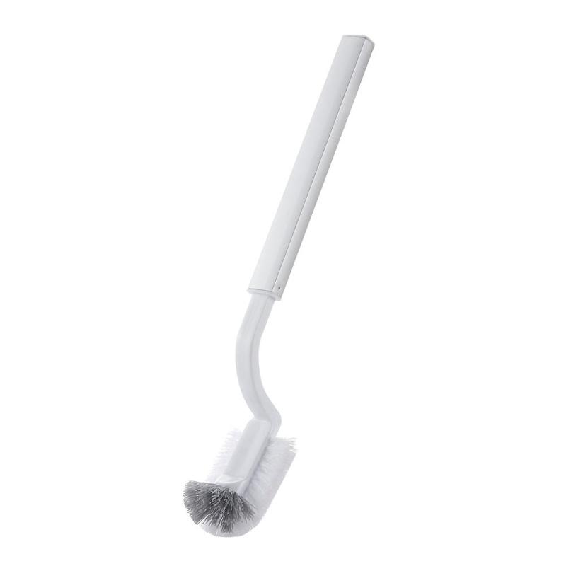 Plástico banheiro lata de lixo com escova de vaso sanitário lixo bin balde de lixo eco-friendly ferramentas de limpeza do banheiro: Claro / Transparente