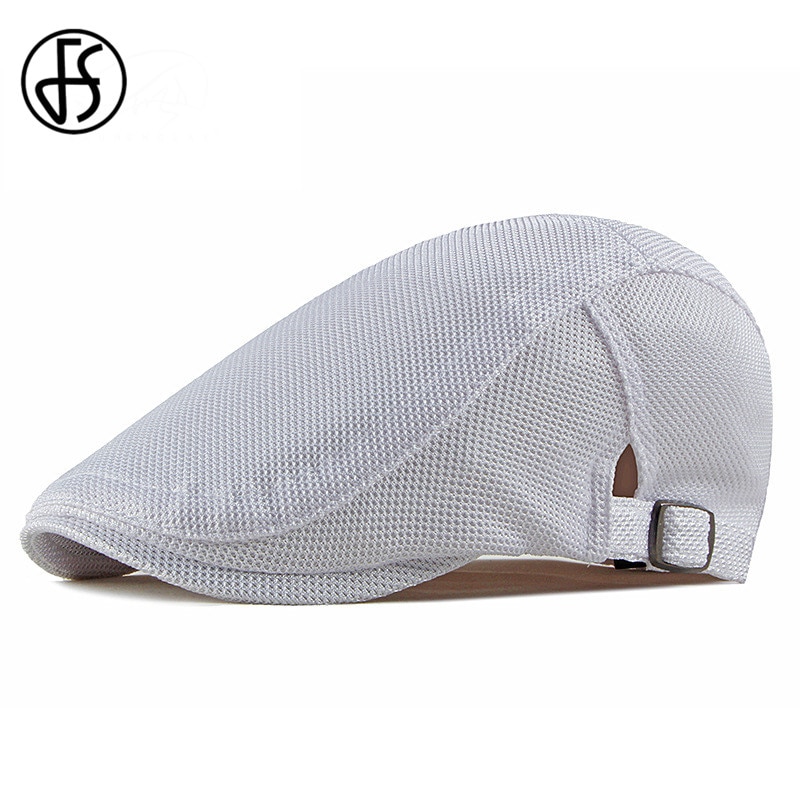 FS Summer Spring Men's Cap Ultra-thin Breathable Berets For Men Women Women's Flat Caps Beret Ladies Couple Hat