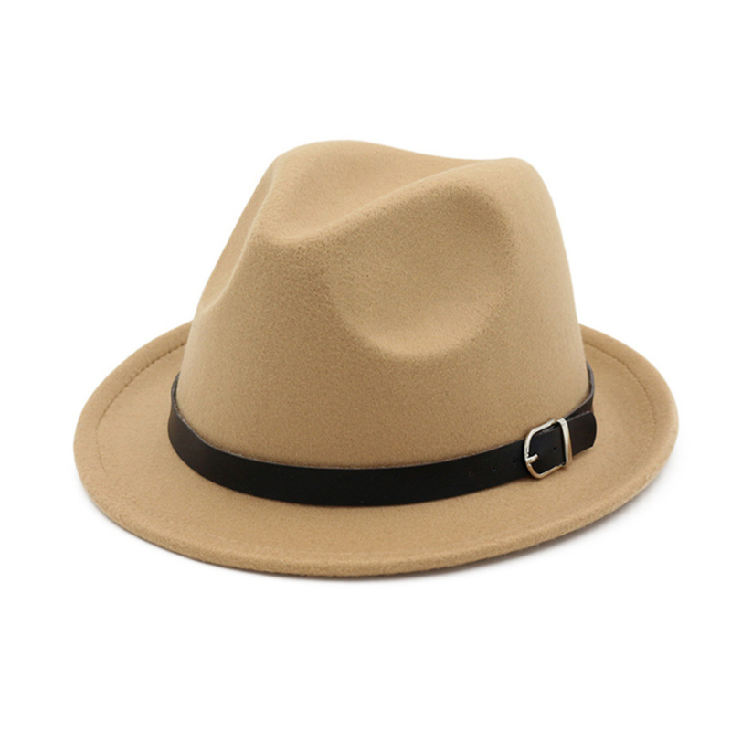 Classic Felt Jazz Fedoras Hats Large Brim Cloche Cowboy Panama for Women Men Black Red Trilby Derby Bowler & Top Hat: 4