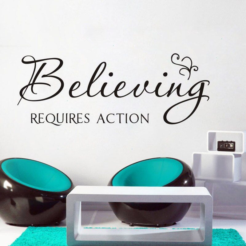 Motivational Quotes Sentences Phrases Wall Stickers Decals For Company Office School Living Room Removable Wallpaper home decor