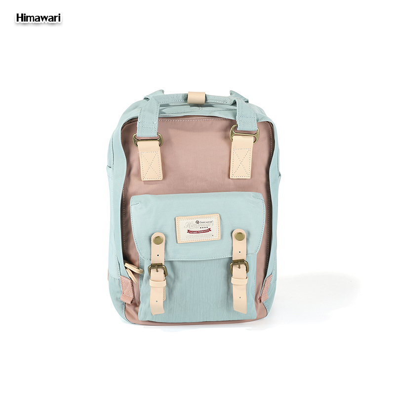 Himawari Nette Nylon Rucksäcke Reisetasche Frauen Wasserdichte Laptop Rucksack Große Kapazität Mumie Taschen Mochila Schule Tasche Nein1: nein 1rosa  Mintcream