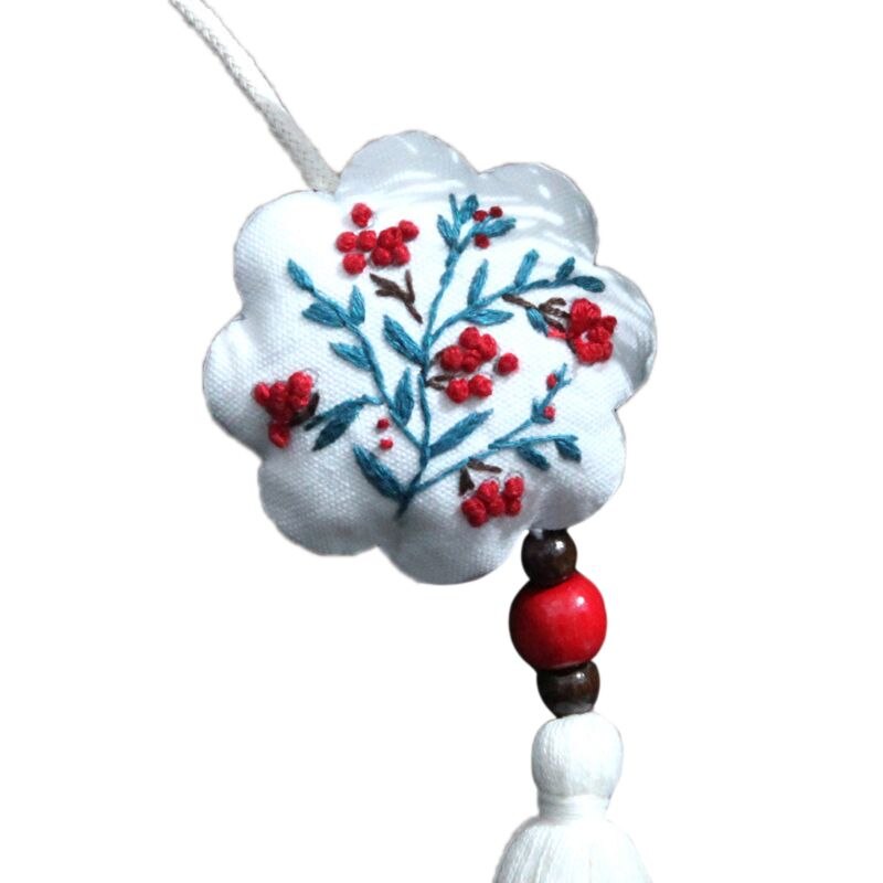 Sachet de matériel broderie de voiture | Bricolage de Style chinois, Sachet de suspension de voiture, Kit de cerveaux, broderie K1MF: A