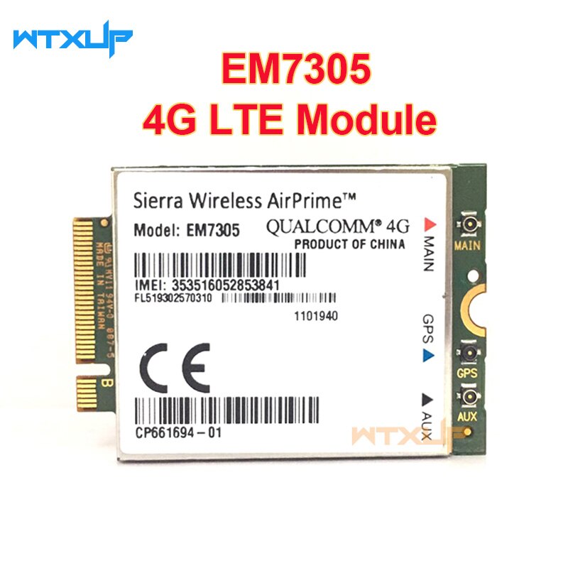 Sierra Wireless EM7305 Embedded Module M.2 Modem 4G Lte Kaart B1 B3 B7 B20 Hspa + Gprs Fdd Ngff wwan