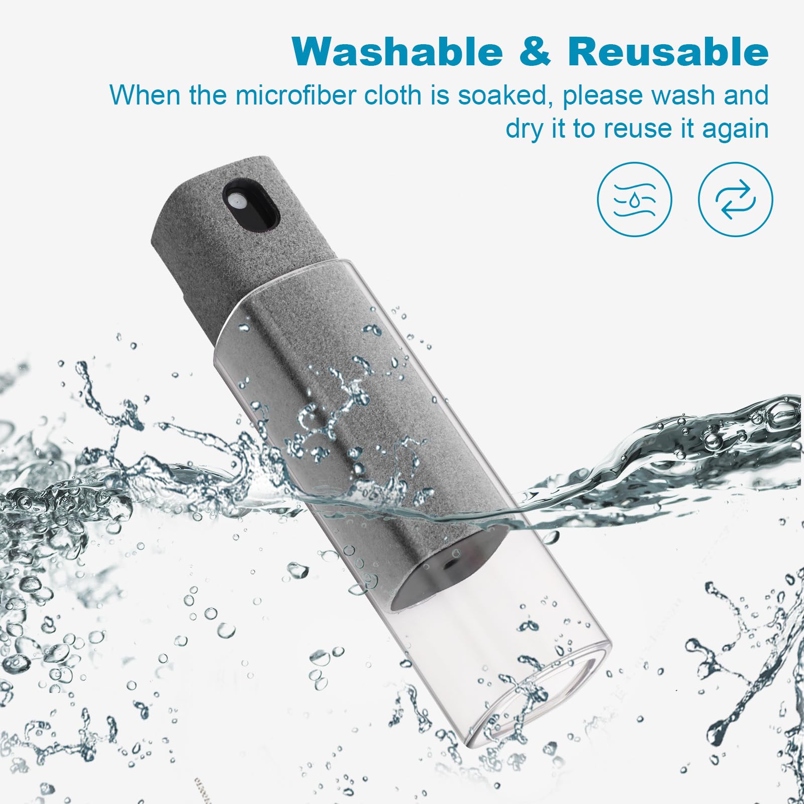 Zestaw butelek z rozpylaczem robić czyszczenia ekranu z mikrofibry Telefon komórkowy Ipad Komputer Ściereczka z mikrofibry Chusteczki robić czyszczenia okularów Iphone