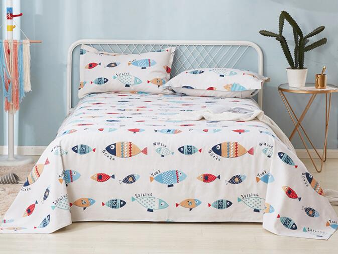 Azul estudante folha de cama, cama de lona folha 120cm x 230cm