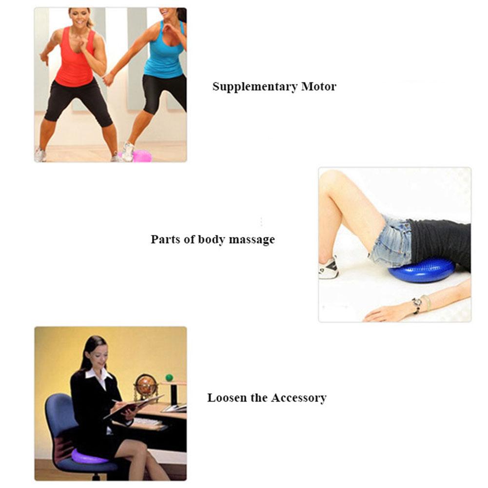 Opblaasbare Yoga Bal Balancing Pad Training Kussen Stabiliteit Massage Pvc Mat Bal Voor Bescherming Werken-Out Accessoires