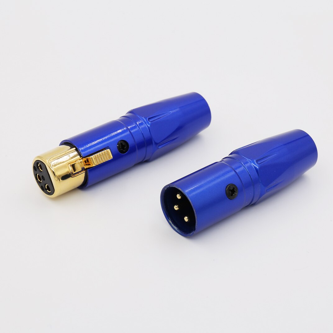 Conector de Audio XLR chapado en oro Liton, conector para cable de audio XLR Hi Fi, 4 Uds.