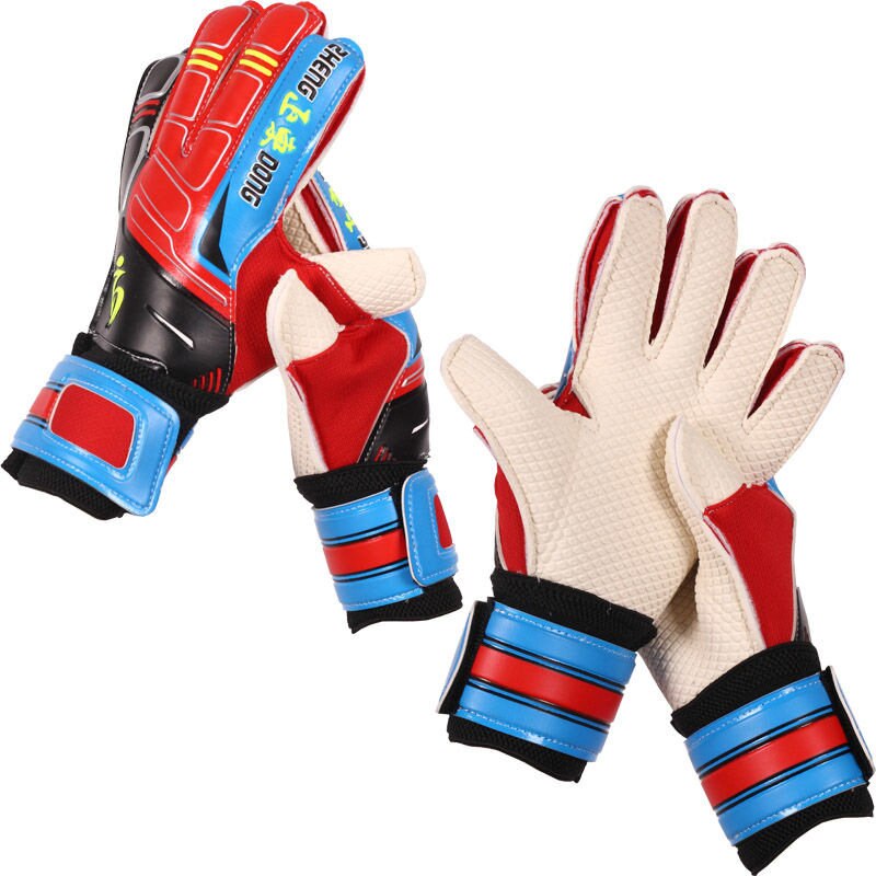 Classic American Football Gloves Outdoor Sport Camping Durability Gloves Rugby Gloves with Finger Guards: Red / 8