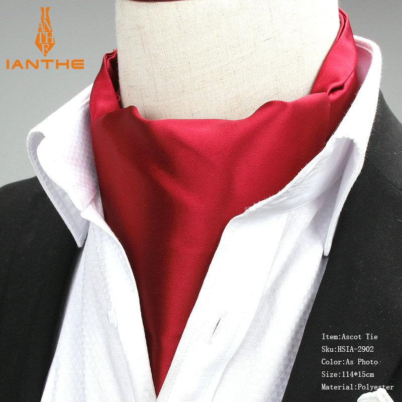 Cravate en Polyester Jacquard pour hommes | Couleur unie, rouge marine, nouveauté mariage Slim, cravate pour hommes, nouvelle: IA2902