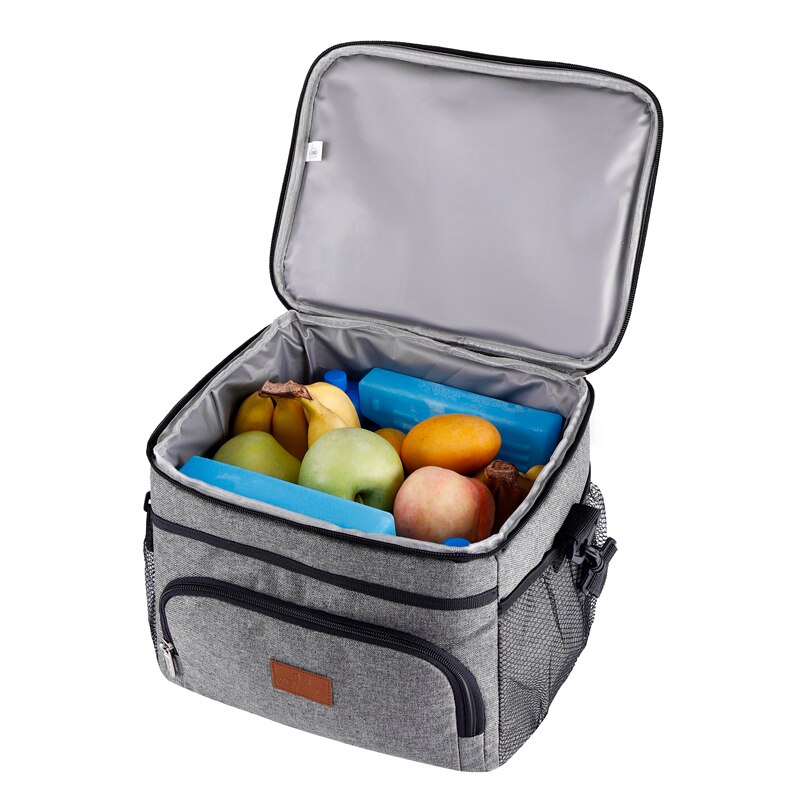 15L Insulated Thermal Cooler Lunch box bag for work Picnic bag Car ice pack Bolsa termica loncheras para mujer