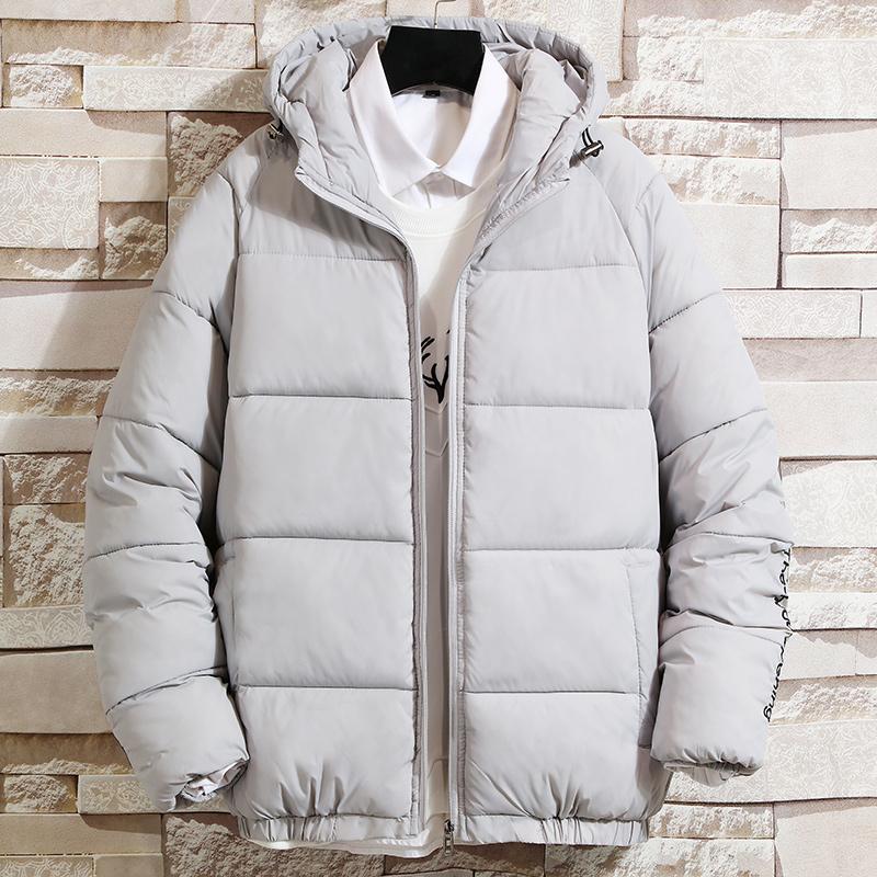 3xl menn vinter uformelt hette tykk vattert jakke glidelås slank menn og kvinner kåper menn parka yttertøy varm