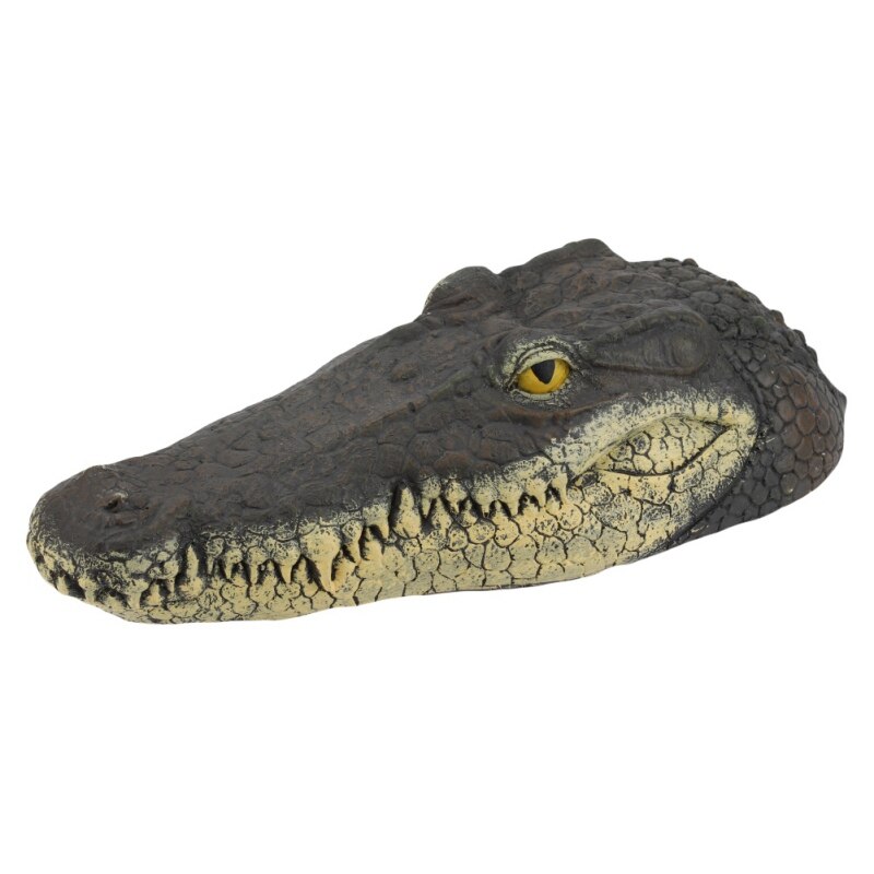 Outdoor Floating Crocodile Head Pond Pool Garden Alligator Water Features Decorations Pool Ornament: Default Title