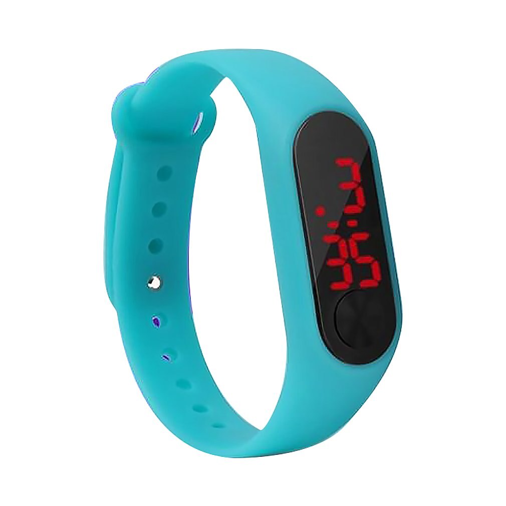 Led elektronische digitale armbandhorloges casual sporthorloge snoepkleurige siliconen koppels polshorloge