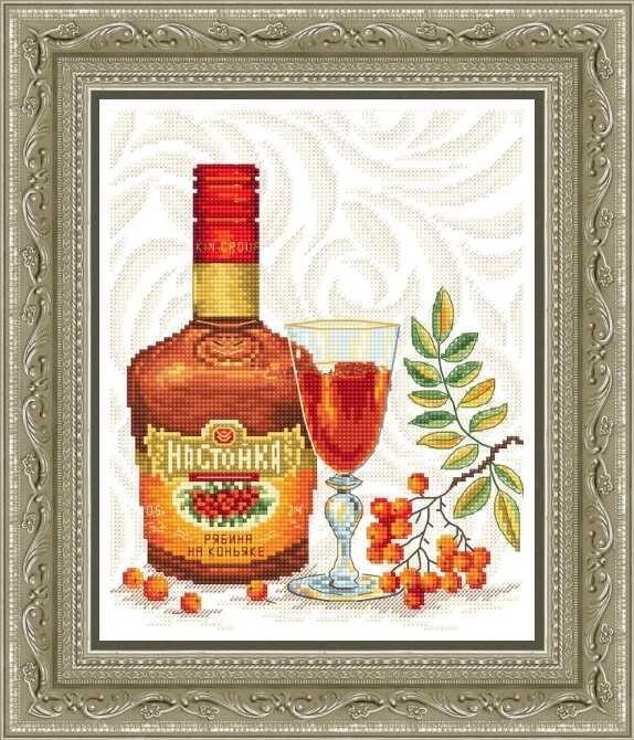 Tellet korsstingsett brandy rum bailey remy martin courvoisier xo vin øl drikke , 1 sett: C / 18ct telt lerret