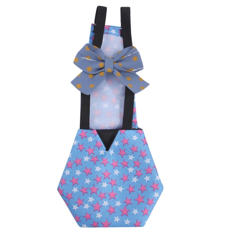 E8BD Adjustable Chicken Diaper for Pet Duck Goose Pigeon Washable Poultry Nappies Hens Clothes with Pretty Bow Reusable: 2 / S