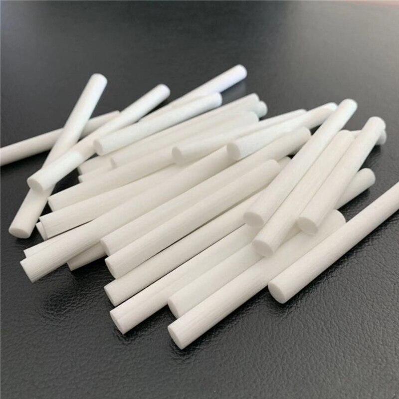 50 Pcs 7mm Humidifier Filter Cotton Swab Core USB Air Ultrasonic Humidifier Aroma Diffuser Replacement Cotton Sponge Stick 8cm