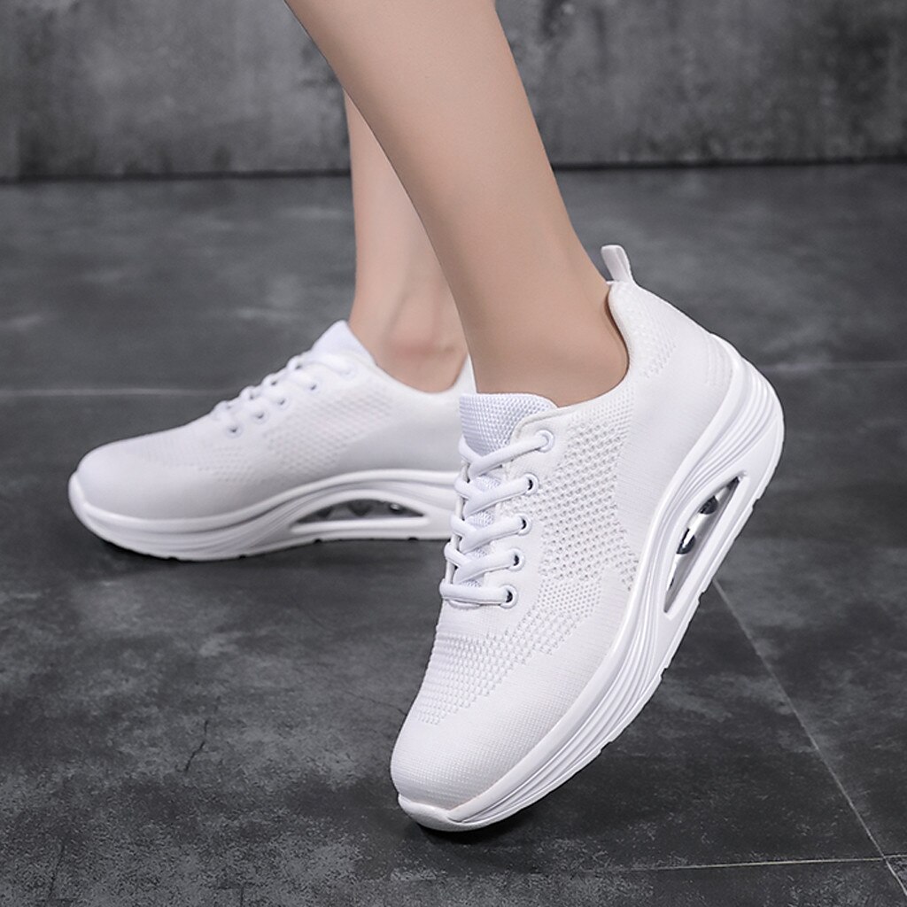 Sport Running Shoes Air Cushion Lightweight Breathable Sneakers Spring Women men Running Shoes #g4