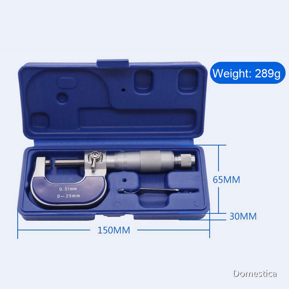 Mikrometer Außerhalb Durchmesser 0-25MM Mikrometer Minute Mikrometer Draht 0,01 MM Hohe Präzision Metall Messen Manometer Haushalt Werkzeuge