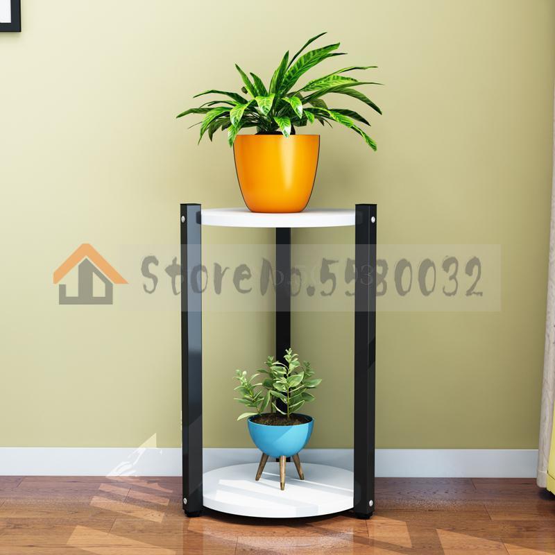 Multi-layer flower stand interior decoration space balcony flower stand wrought iron living room flower pot rack small flower: VIP 2
