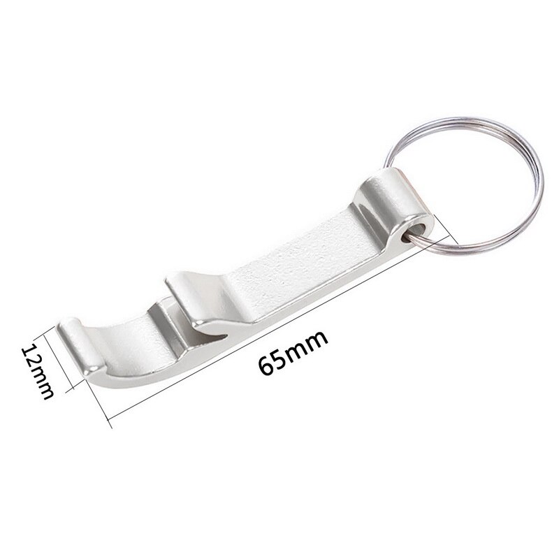 4 en 1, abridor de jarra con tapa, tapón de rosca, abridor de botellas, abridor Manual antideslizante, tapón giratorio, abridor de botellas, dispositivo de cocina: 65x12mm silver