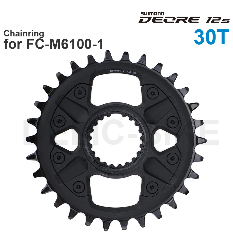 SHIMANO DEORE M6100-Plato para FC-M6100 SLX M7100 XT M8100 30T 32T FC-MT510 32T 34T y SM-CRM75 32 34T SM-CRM85 32 34 36T: Blanco