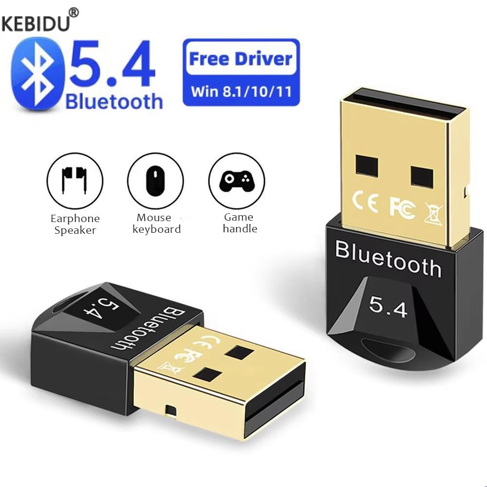 Adaptador USB Bluetooth 5,4, transmisor, receptor Bluetooth, Audio, Dongle Bluetooth, adaptador USB inalámbrico para ordenador, PC y portátil