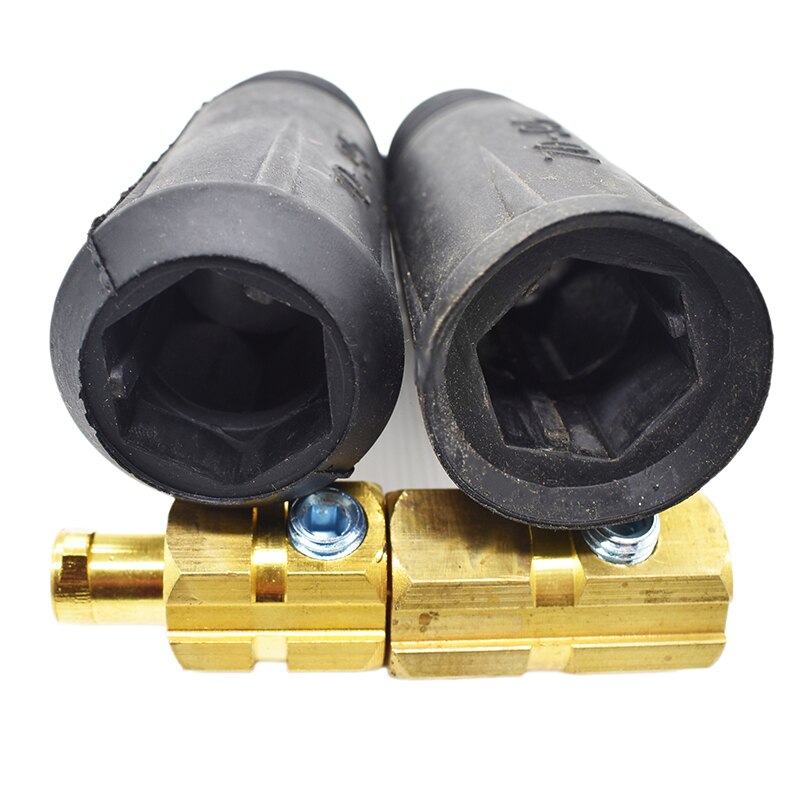 European Electric Welding Machine Rapid Connectors Fitting Cable Connector-Plug 200Amp DKJ 35 50 70 95 2pcs Per Sets