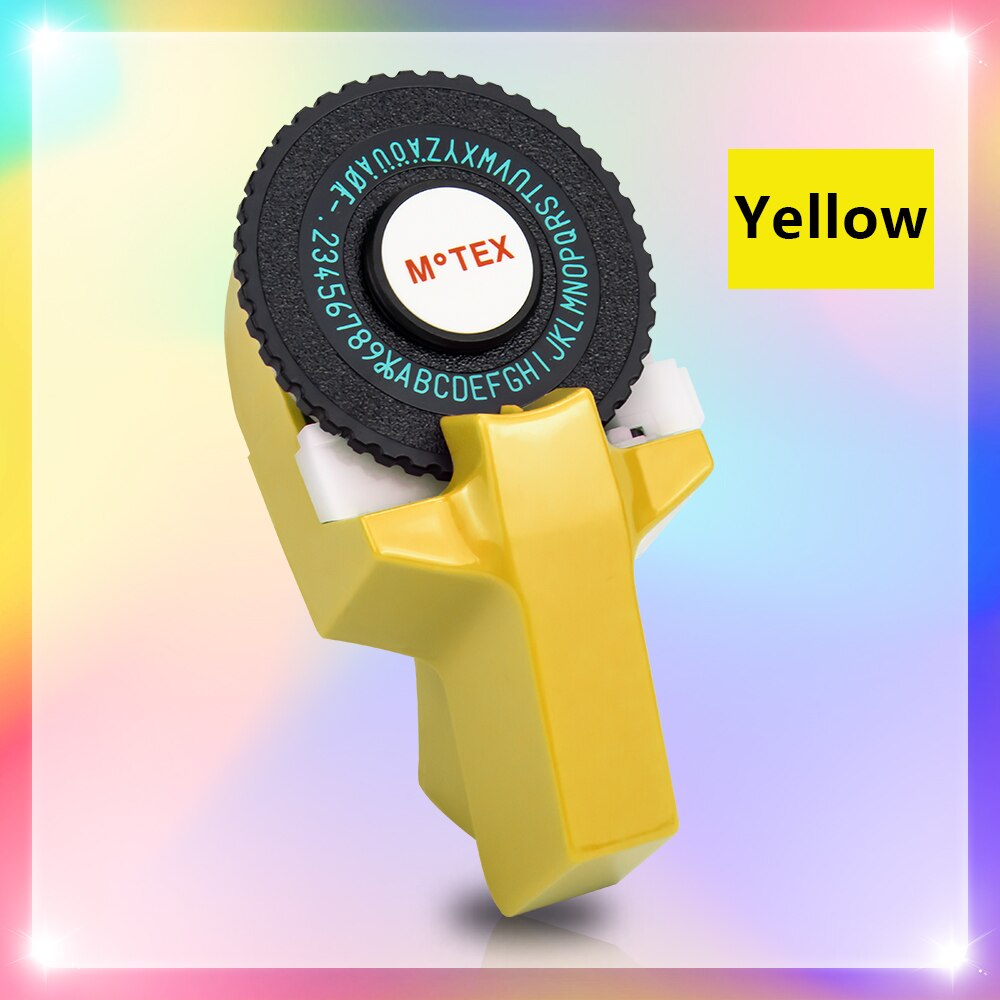 Labelwell 10 sztuk Multicolor kompatybilny dymo 3D tłoczenie taśmy 9mm DIY plastikowe tłoczenie etykiety do drukarki Dymo 1540 Motex E101: Yellow E101