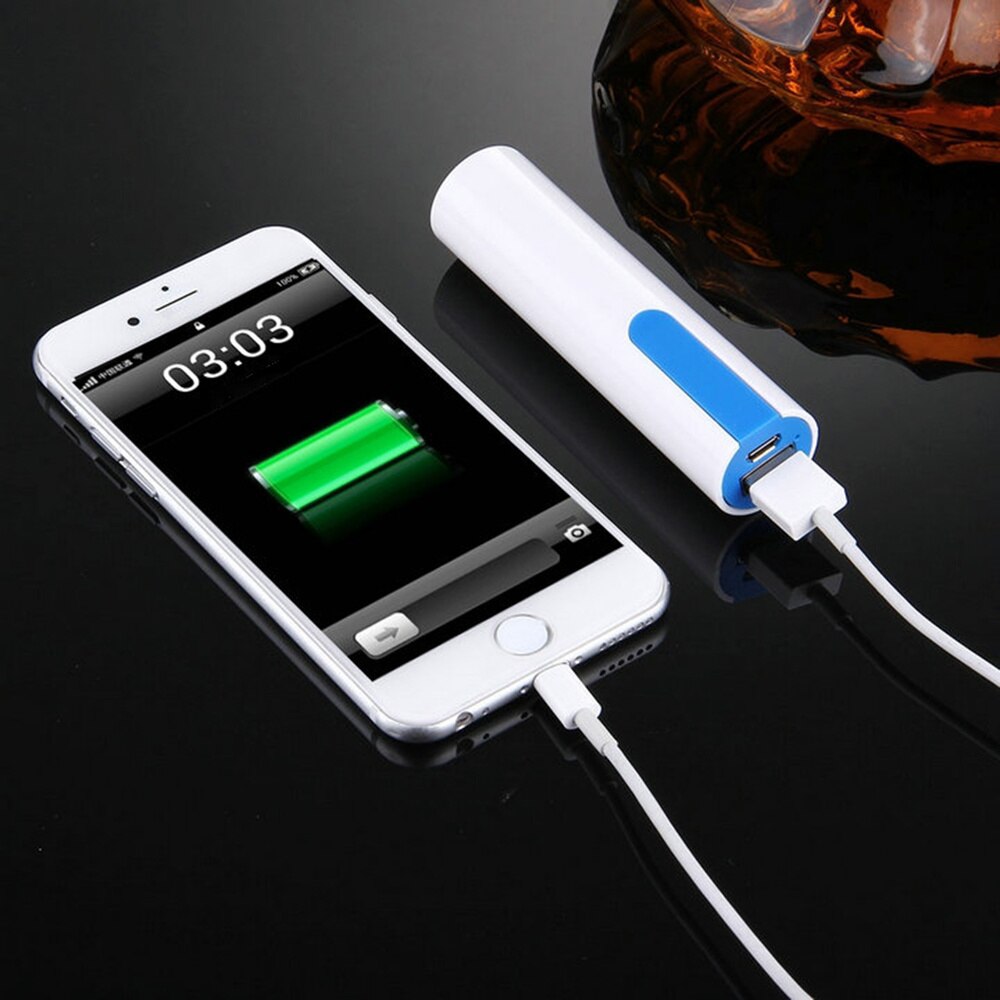 Cylindrical Mobile Shell Portable Backup External Battery Charger Single 18650 Li-ion Battery Holder Box (