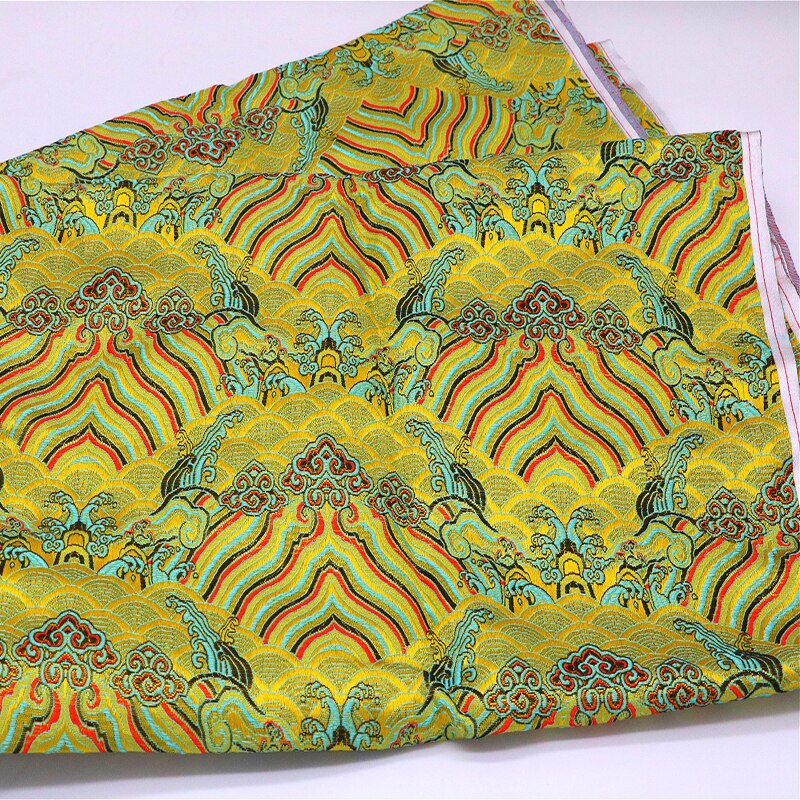 Blossom stijl Brokaat satijn Stof Damast Jacquard Kleding Kostuum Bekleding Inrichting Gordijn Kleding Materiaal DOOR meter