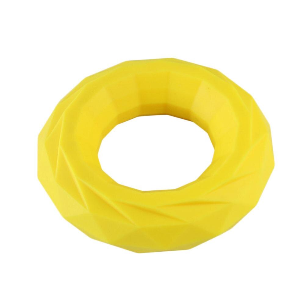 Fitness Hand Strengthener Silicone Expander Grip Device O-Shaped Silicone Grip Ring Finger Hands Fitness Exercise Equipment: Yellow