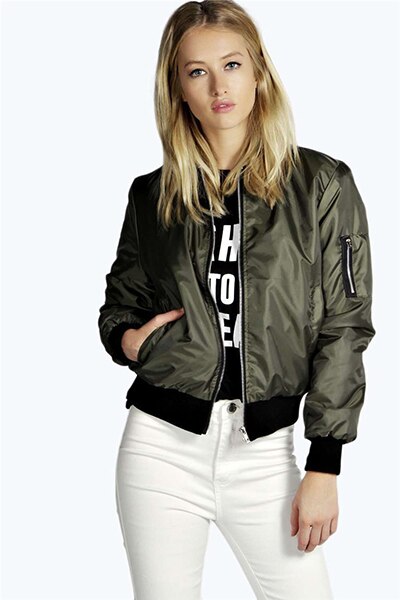 Dames windjack herfstjassen lange mouwen basic jassen bomber dunne damesjas damesjassen bovenkleding: Groente / Xl