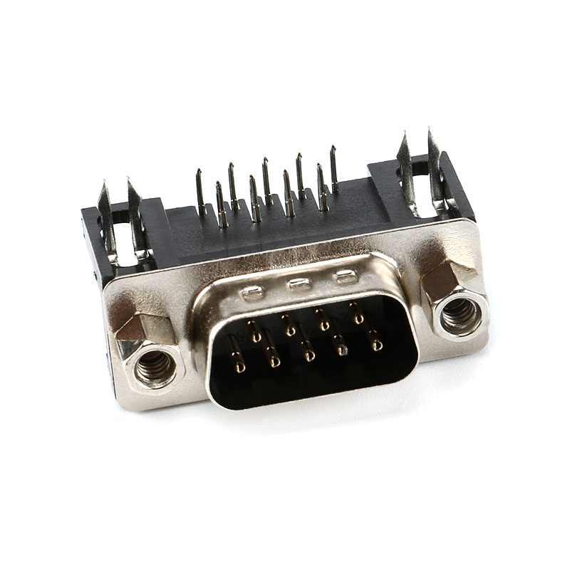 Connecteur DR9 DR15 DR25 trou/broche femelle/mâle à angle droit soudé d-sub RS232 adaptateur de port série DB9 9/15/25 broches