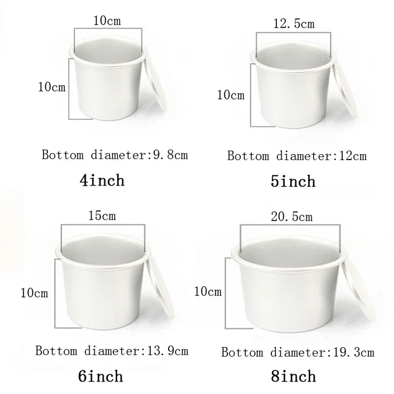 4/5/6/8Inch Hollow Schoorsteen Chiffon Cake Bakken Pan Verhooging Verdikking Cheesecake Mousse Cakevorm bakken Accessoires: Sky Blue