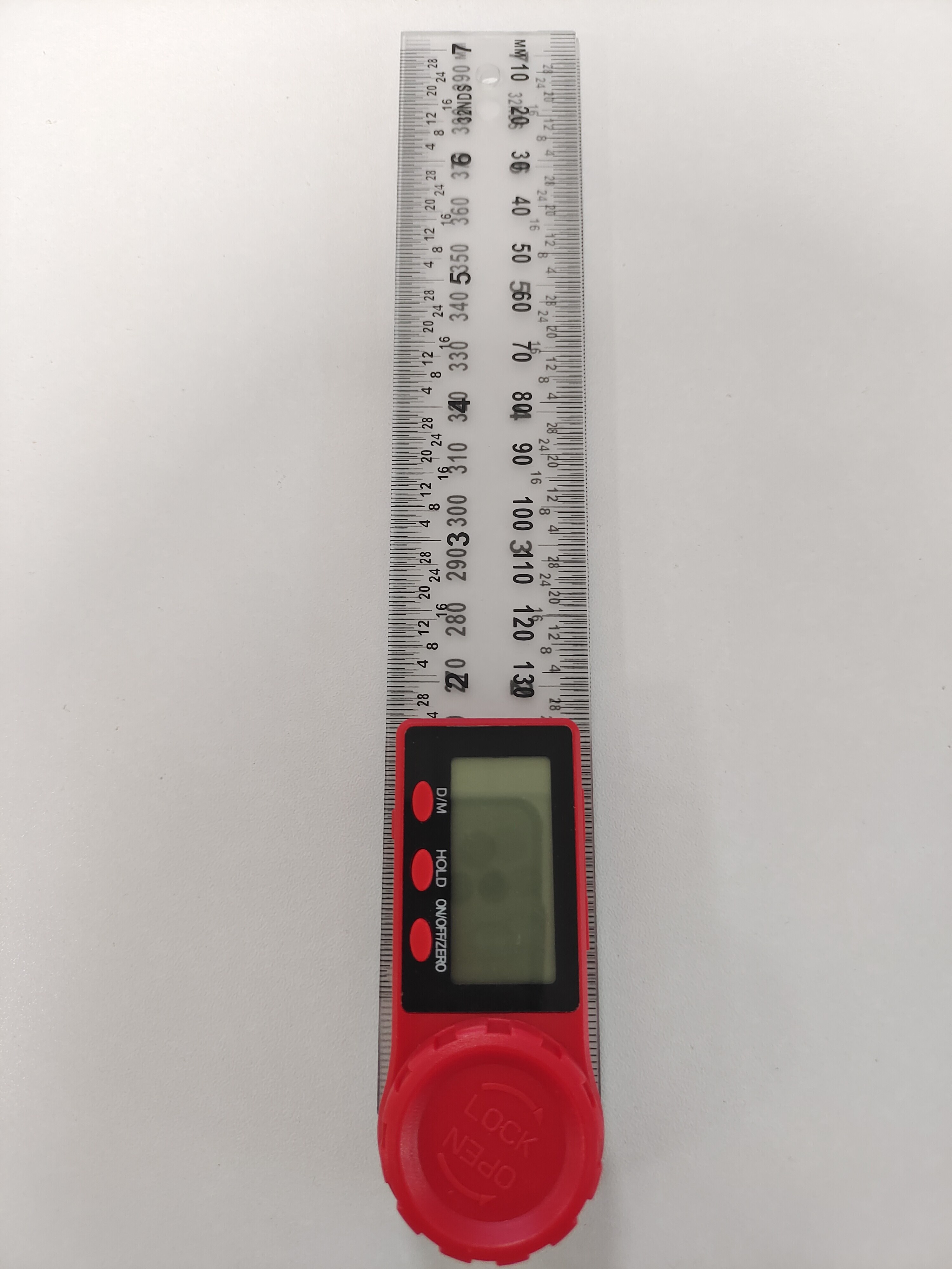 Rz Digitale Gradenboog Hoek Heerser 200Mm 8 Inch Hoek Finder Meter Rvs 360 Graden Goniometer Inclinometer Detector: RZ835-200-SIM