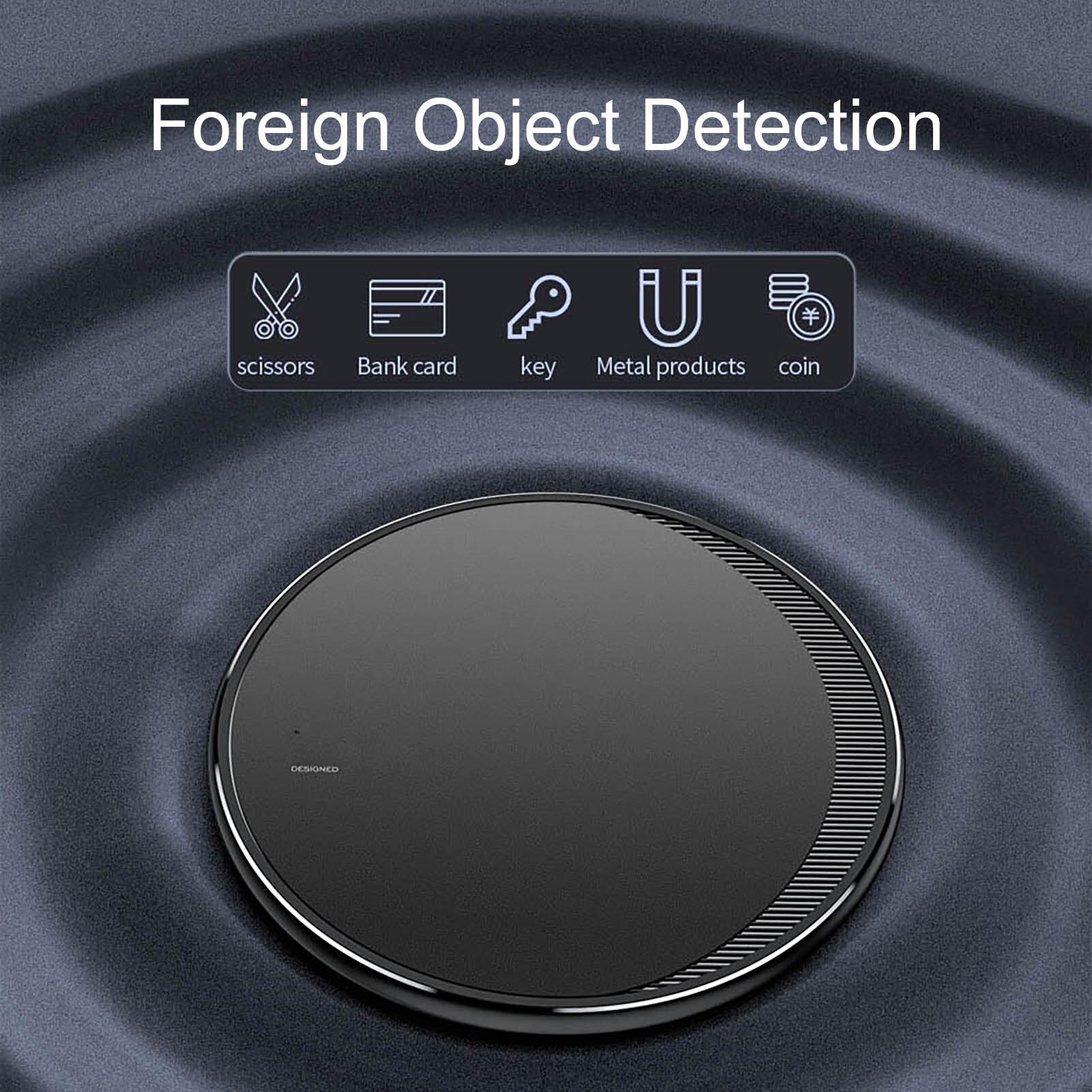 SALES! 5W 7.5W 10W Round Thin Desktop Mobile Phone Fast Wireless Charger Pad Adapter